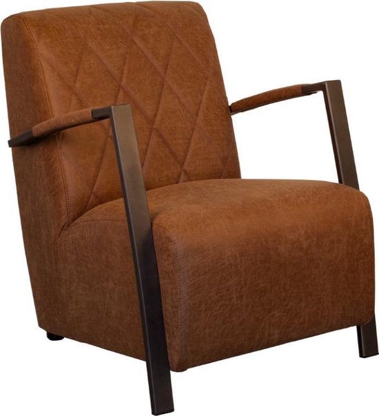 formaat merk op Adviseur Industriële fauteuil Viking | stof Missouri cognac 03 | 66 cm breed |  bol.com