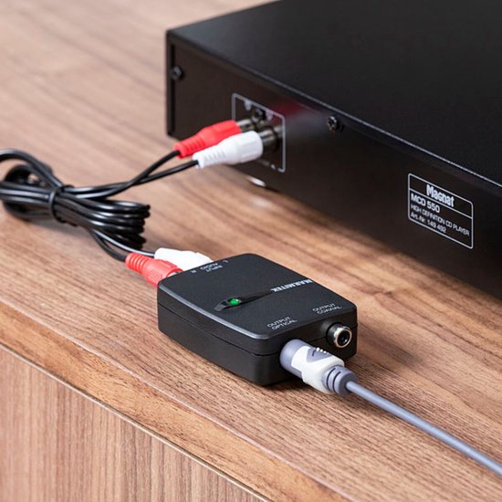 Marmitek Connect AD12 analoog naar digitaal converter - Audio converter - RCA naar Toslink of coaxiaal — afbeelding 5