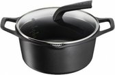 Bol.com Tefal Robusto Braadpan - Ø20cm - Inductie - met Deksel en Schenktuiten - Gietaluminium aanbieding