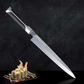 Yanagiba Professioneel 10 inch koksmes voor Vlees Vis Sashimi en Sushi ,High Carbon steel Deba Japanse Knife