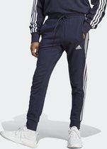 adidas Sportswear Essentials French Terry Tapered Cuff 3-Stripes Broek - Heren - Blauw- L