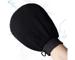 foto van Jinius ® - Exfoliating glove - Scrub Handschoen - Scrub - Verwijderd Fake Tan - Dode Huidcellen - Zachte Huid