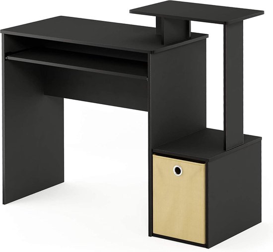 MEUBLE COSY Bureau L-vormige Computertafel Hoekbureau Grote Gaming Tafel Ruimtebesparende Bureautafel Bruin 140 X 140 X 75 Cm