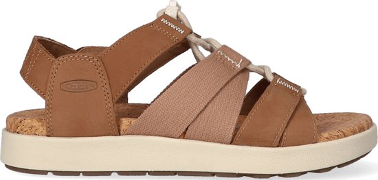 Keen Elle Mixed Strap Dames Sandalen Toasted Coconut/Birch