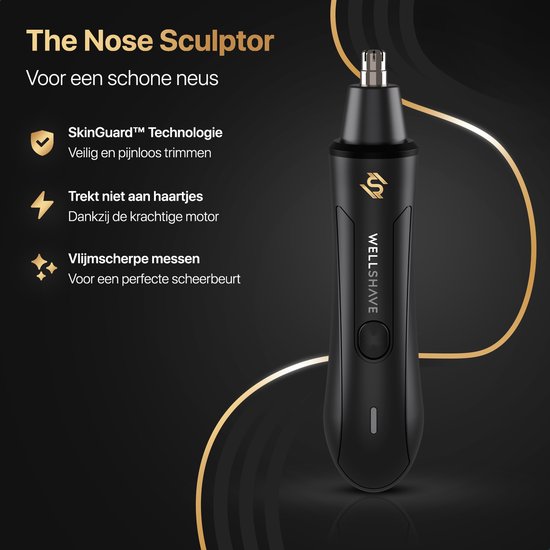 Wellshave Nose Trimmer Basic - Tondeuse sourcils et oreilles - Tondeuse nez pour homme