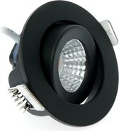 Spots encastrés LED Zwart - 5W - IP54 - 2000K-3000K - Inclinable