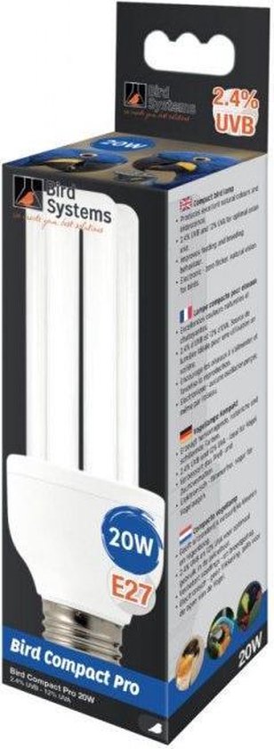 Bird Systems Compact Lamp PRO (UV-A en UV-B) 20W | BIRDS&co