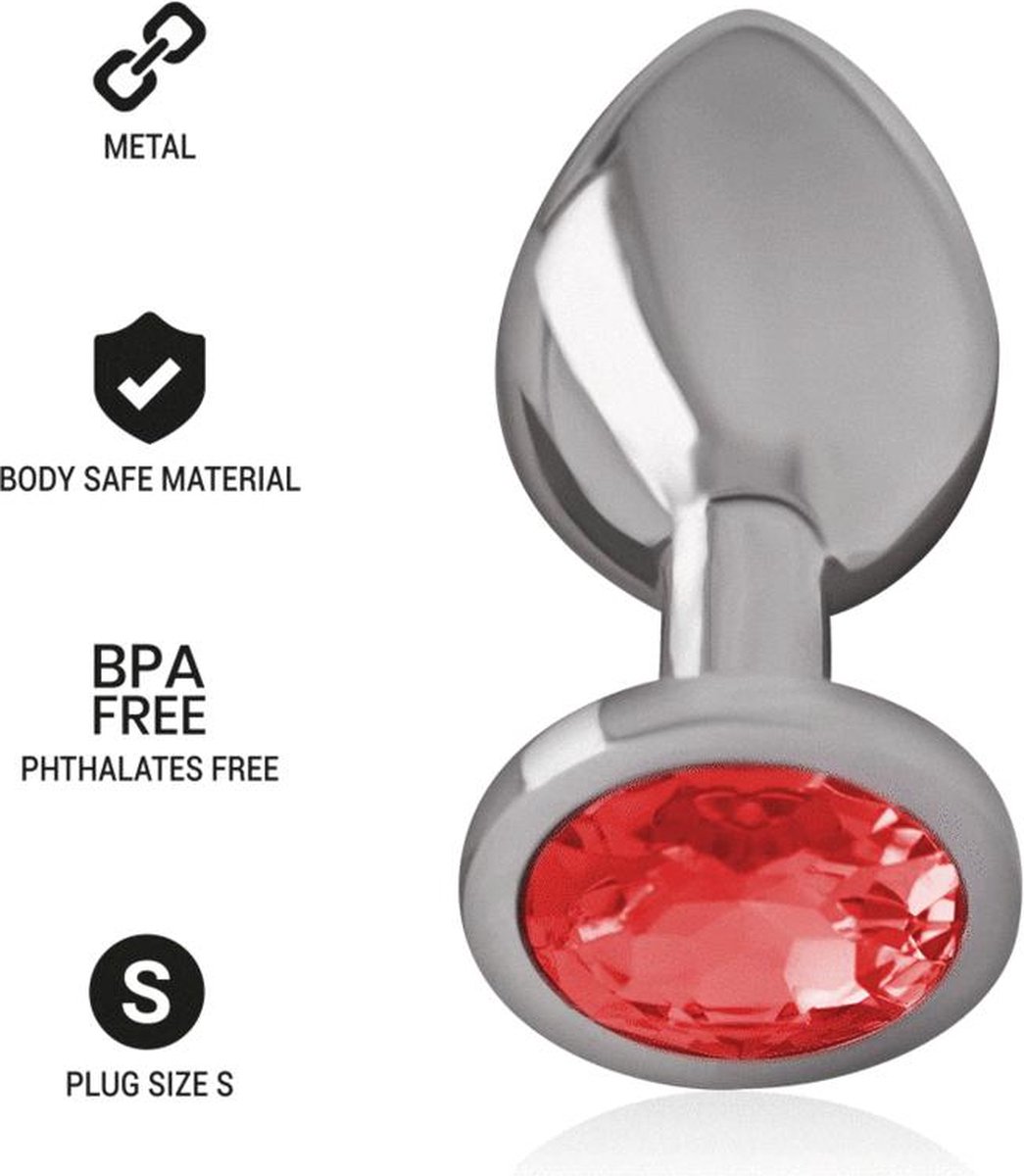 INTENSE ANAL TOYS | Intense - Anal Plug Metal Red - Size S