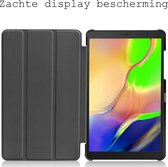 Hoesje Geschikt voor Samsung Galaxy Tab A 8.0 (2019) Hoes Case Tablet Hoesje Tri-fold - Hoes Geschikt voor Samsung Tab A 8.0 (2019) Hoesje Hard Cover Bookcase Hoes - Donkergroen