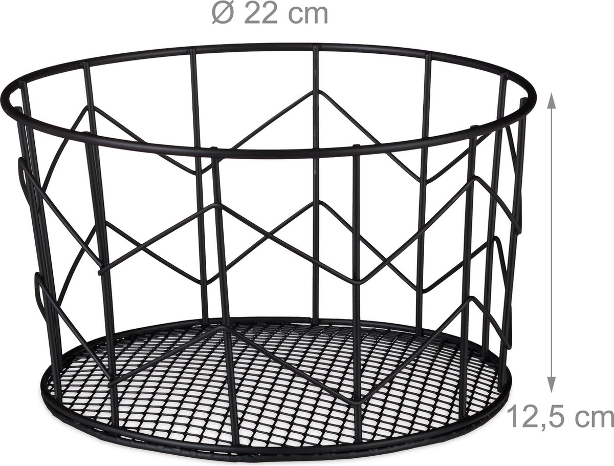 relaxdays-2x-draadmand-metaal-zwart-opbergmand-metalen-mand