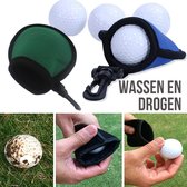 Allernieuwste Golfbal Wassen en Drogen GROEN - Golfball Washer Cleaner - Handig Cadeau Geschenk voor Golfers - Waterdicht - GROEN