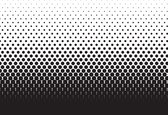Fotobehang Abstract Black Black Dots | PANORAMIC - 250cm x 104cm | 130g/m2 Vlies