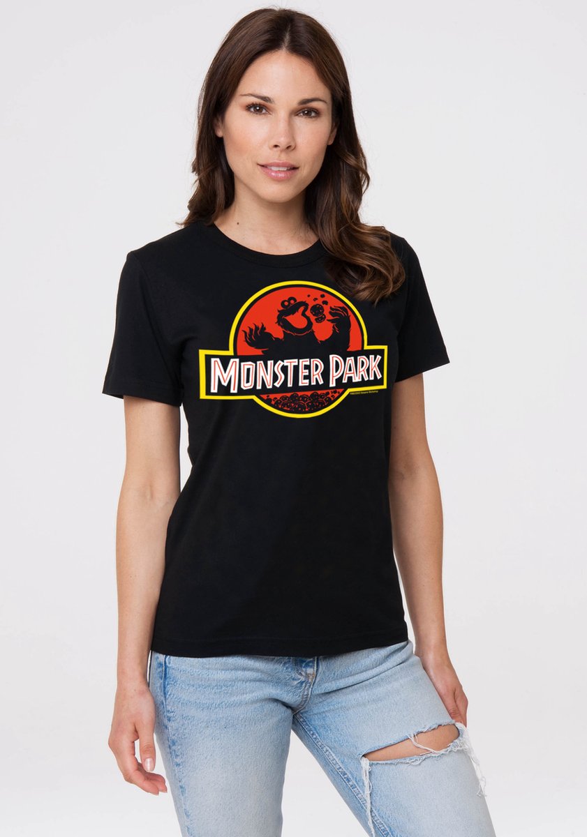 Logoshirt T-Shirt Sesamstrasse Krümelmonster Monster Park