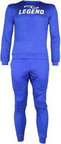 Joggingpak met Sweater Kids/Volwassenen Blauw SlimFit Polyester  M