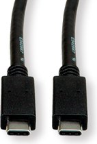 Câble ROLINE USB 3.2 Gen 2, avec PD (Power Delivery) 20V5A, Emark, CC, M/M, noir, 2 m