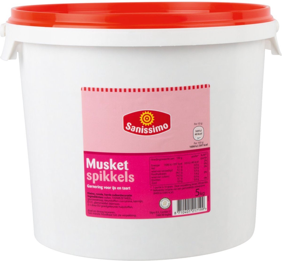 Sanissimo Musketspikkels - Emmer 5 kilo