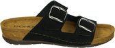 Rohde 5856 - Volwassenen Dames slippers - Kleur: Zwart - Maat: 36