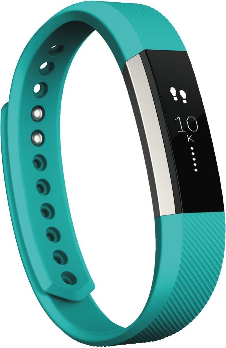 watchbands-shop.nl Siliconen bandje - Fitbit Alta (HR) - Blauw/Groen - Small