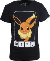 Pokémon - Kids black Eevee t-shirt - 134/140
