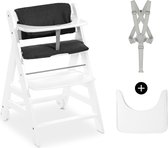 Hauck Beta+ kinderstoelset - FSC®-gecertificeerd – Hout - inclusief wielen en houten tafel - White