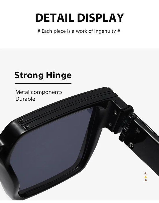 Rechthoek Bril Heren / Unisex oversized / Vrouwen Sunglasses / Vierkante  Retro UV /... | bol.