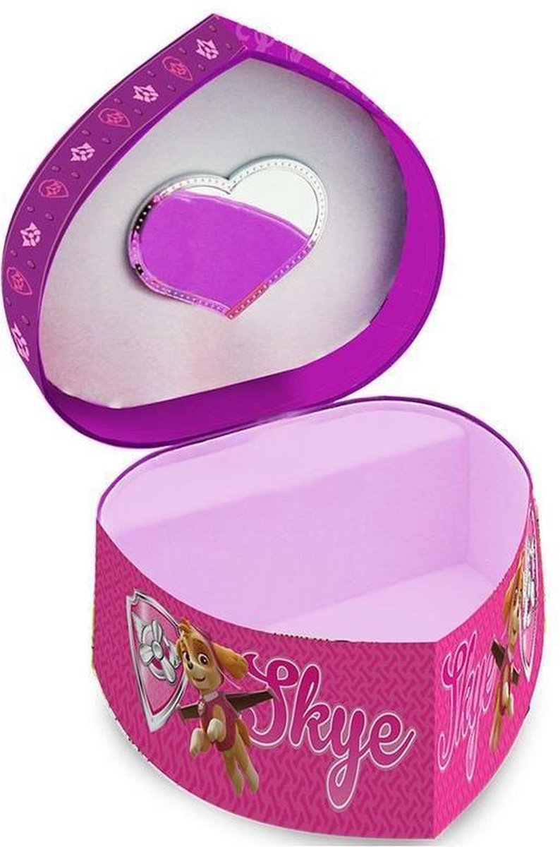 Paw Patrok Skye hartvormige sieraden doos