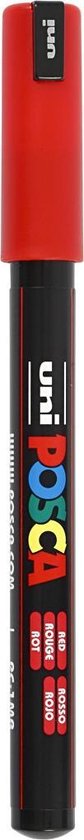 Uni Posca Marker PC-1MR Extra fine White | Voor Crea Uni Posca Marker PC-1MR Extra fine White | Voor Crea