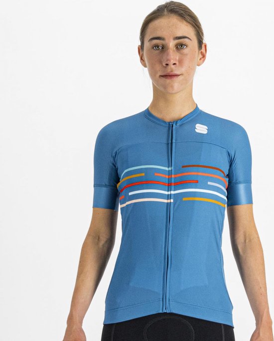 Sportful VÉLODROME W SS Jrs, Maglia Lunga Donna, Cyclamen - 13