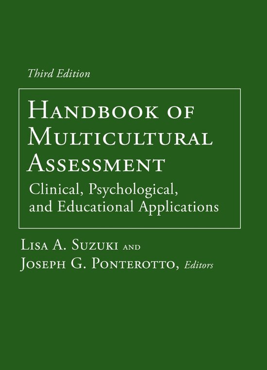 Handbook of Multicultural Assessment - cover
