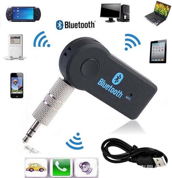 Récepteur Audio Bluetooth Techvavo® - Adaptateur Audio Bluetooth 5.0 - AUX  3,5 mm 