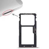 SIM-kaartvak + SIM-kaartvak / Micro SD-kaart voor Huawei G8 (zilver)