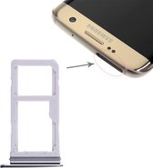 Let op type!! 2 SIM Card Tray / Micro SD Card Tray for Galaxy S7 Edge(Blue)