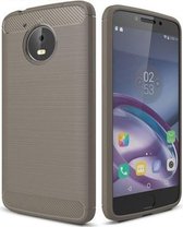 Geborstelde TPU Cover - Motorola Moto E 4th Generation - Grijs