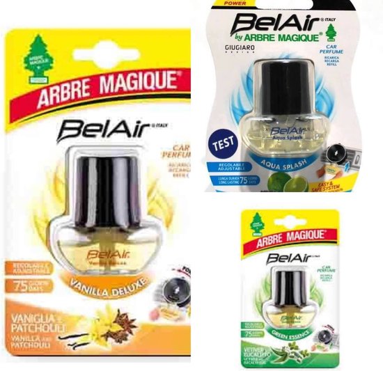 Arbre Magique - Désodorisant Aqua 7ml RECHARGE - Désodorisant - Polypropylène (Pp) - noir