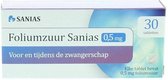 Actavis Foliumzuur 0,5 mg Tabletten - 30 st