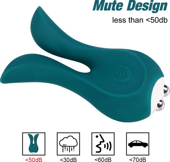 Gland Things - Vibromasseur Oreilles de Lapin - Lapin - Point G - Mamelon - Double Pénétration - Silencieux - Clitoridien - Anal - Rechargeable par USB