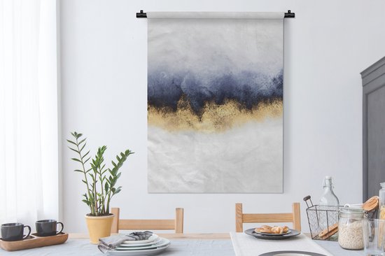 Tapisserie - Toile murale - Abstrait - Or - Luxe - 90x120 cm - Tapisserie