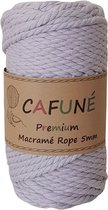 Cafuné Macrame Touw-Premium -Lila-5mm-40 meter-Gerecycled Katoen-Koord-Garen-Triple Twist-Uitkambaar