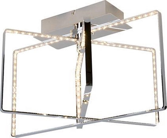 Trio Leuchten Circus - Plafondlamp - 1 lichts - L 450 mm - Chroom | bol.com