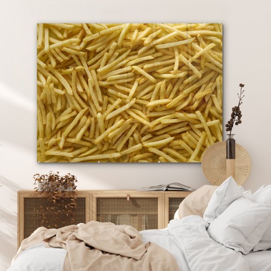 Peinture sur Verre - Fast Food French Fries - 120x90 cm - Peintures sur Verre Peintures - Photo sur Glas
