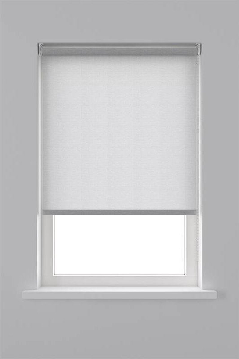 Decosol Rolgordijn Lichtdoorlatend - Transparant Wit (1233) - 120 x 250 cm