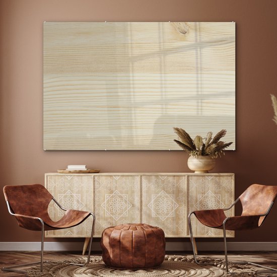 MuchoWow® Peinture sur verre 150x100 cm - Peinture sur verre acrylique - Une structure en bois clair - Photo sur verre - Peintures