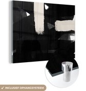 MuchoWow® Peinture sur verre 40x30 cm - Peinture sur verre acrylique - Abstrait - Pastel - Minimalisme - Photo sur verre - Peintures