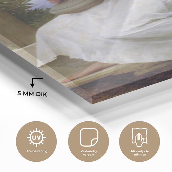 Peinture sur Verre - Bacchante - Peinture de William-Adolphe Bouguereau - 80x160 cm - Peintures sur Verre Peintures - Photo sur Glas