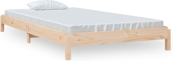 VidaXL Lattenbodem Populierenhout 200x80 Cm - Inklapbaar - Geen Montage 12 Mm Laten Robuust Duurzaam Bed