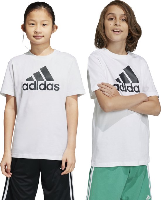 adidas Sportswear Essentials Big Logo Katoenen T-shirt - Kinderen - Wit- 140