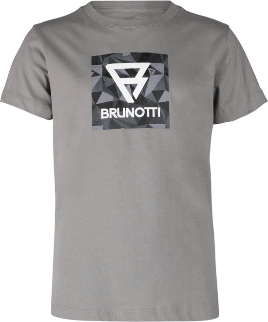 Brunotti Jahny-Logosquare Jongens T-shirt | Grijs - 176