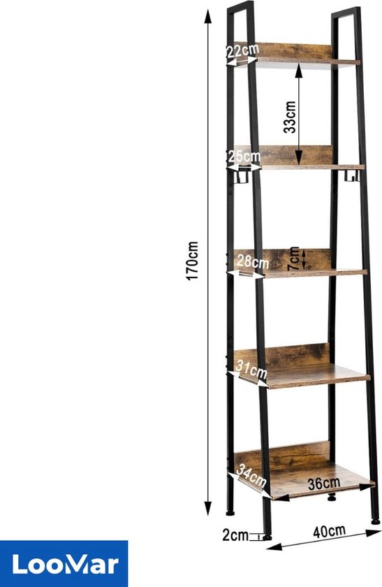 etm Wijd wandrek, 200 x 150 x 80 cm, met draagvermogen tot 1500 kg, bruikbaar als rek voor zware lasten, opbergrek, kelderrek, steekrek, verzinkt