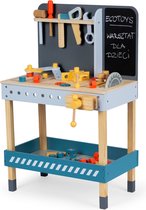 Speelgoed werkbank - met gereedschap - 50x29,5x49 cm - hout