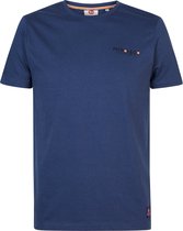 Petrol Industries - Heren Zomers T-shirt - Blauw - Maat M